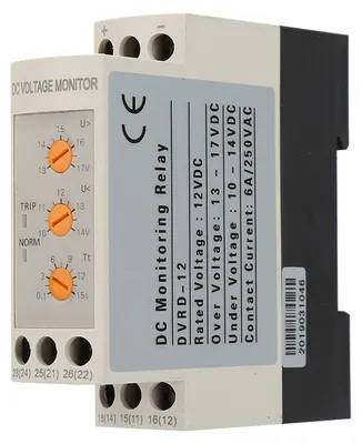 Zdjęcie produktu dla Przekaźnik nadnapięciowy i podnapięciowy DVRD (12 V DC)