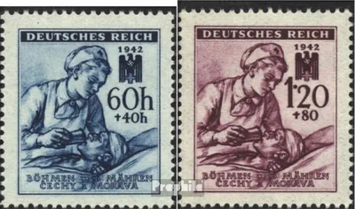 Produktbild von Briefmarken Böhmen und Mähren 1942 Mi 111-112 (kompl.Ausg.) gestempelt Sondermarken