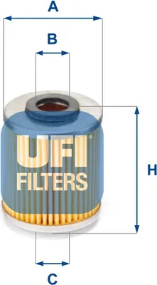 Produktbild von Ölfilter UFI 25.587.00 Filtereinsatz für BMW 3 Limousine (E36) 3 Compact (E36) 3 Touring (E36)