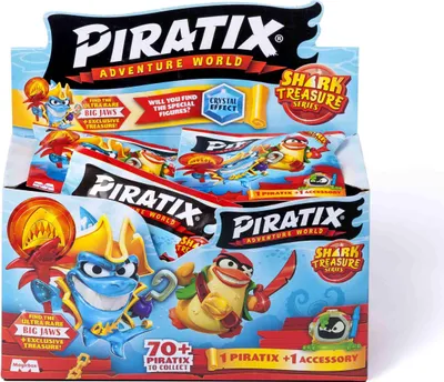 Zdjęcie produktu dla Magic Box Toys Piratix Shark Treasure - Figurka Z Niespodzianką, Kolekcjonerska