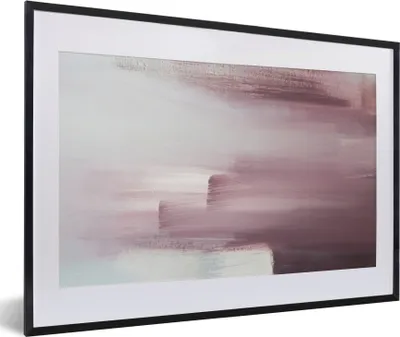 Produktbild von MuchoWow® Gerahmtes Poster Gemälde - Ölgemälde - Abstrakt 60x40 cm - Poster mit Schwarzem Bilderrahmen Wandposter Rahmen Foto Bilder - Schlafzimmer - Plakat in Rahmen - Drucken