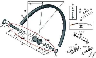 Zdjęcie produktu dla Kompletny zestaw z drążoną osią SHIMANO WH-M9000-F - 57 g, koło przednie, MTB, 29 cali