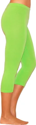 Obrázek produktu pro Dámské 3/4 capri legíny bavlna LIGHT GREEN M