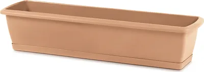 Produktbild von Blumenkasten Balkonkasten 600 mm aus Kunststoff – Farbe Terrakotta - wetterfest - Blumenkästen Balkonkästen Pflanzgefäße Pflanzkasten