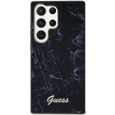Produktbild von Guess Marble Collection - Samsung Galaxy S23 Ultra Hülle (Schwarz)