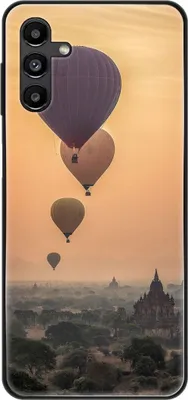 Produktbild von König Design Hülle kompatibel mit Samsung Galaxy A13 5G Kunststoff Soft Handyhülle - Handy Case Heißluftballons