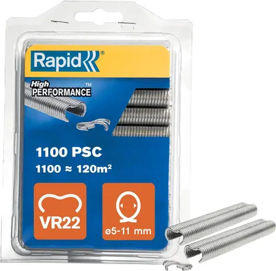 Obrázok produktu pre Rapid Tools 40108806 Rapid spony na plot VR22, pozinkované, v blistri