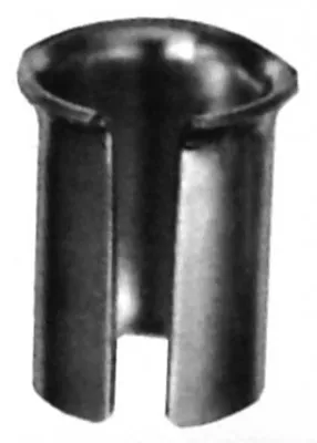 Obrázok produktu pre Čierna podložka pod sedlovku 0,5 mm Vrecko 10 ks Kov L=35 mm Vnútorný koniec. 25 mm