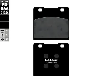 Produktbild von Bremsbeläge Set Galfer 2x FD066G1054 Semi-Metall vorne für Suzuki GSX EF GV 1 Cavalcade GSX-R R 400 - 1400 ccm