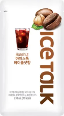 Produktbild von Ice Talk Americano Hazelnut Eis Kaffee Spezialität Haselnuss 230ml