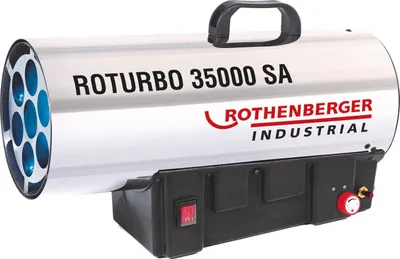 Image de ROTHENBERGER Canon à chaleur industriel ROTURBO 35000SA avec piezo, tuyau et régulateur inclus - 1500000364