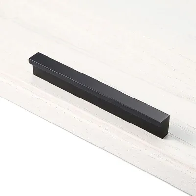 Produktbild von Schwarz – 2 x 90°L, 96 mm, Küchentürgriffe, Schlafzimmertürgriffe, Schranktürgriffe, Schubladengriffe, Schrankinnengriffe, Möbelgriffe, Aluminium