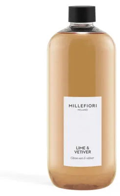 Image de Millefiori Milano, recharges pour diffuseur, senteur citron vert et vétiver, 500 ml