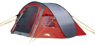 Produktbild von DWT Camping Zelt Flexi rot 230x140cm (BxT) 2 Personen Kinderzelt - Kuppelzelt - Wurfzelt - Igluzelt - Touringzelt