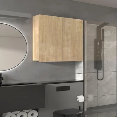 Produktbild von Brandloop Hängeschrank 75 cm mit 2 Türen und verstellbaren Böden, Eichenoptik