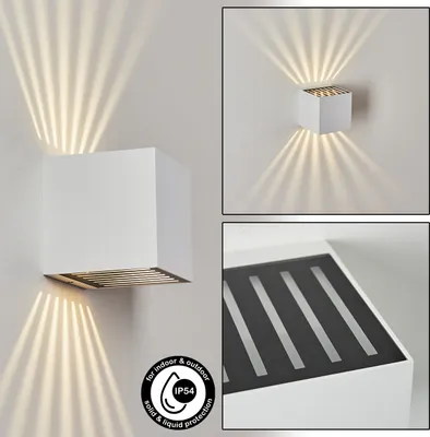 Produktbild von Montetassi Wandlampe aus Metall/Kunststoff in Weiß/Schwarz