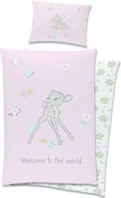 Produktbild von Disney Bambi BABY Bettbezug, Welcome - 90 x 120 cm - Baumwolle