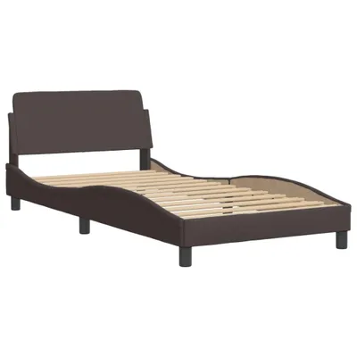 Produktbild von Bettgestell "Dover" Dunkelbraun 100x200 cm Stoff