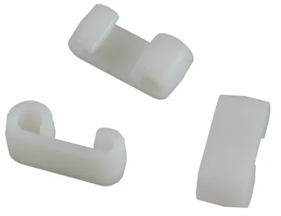 Produktbild von 100 Stück - Expander - Doppelhaken - Planenhaken - Expander-Doppelhaken weiß