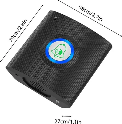 Obrázek produktu pro Bezdrátový zvonek s interkomem 433 MHz Nevizuální inteligentní interkomové zvonky pro domácnosti Real-time obousměrná komunikace Ovládání jedním tlačítkem