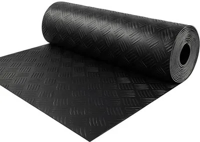 Produktbild von Famanu Gummimatte 100 x 100 cm - Antirutschmatte für Werkstatt, Garage und Bodenbelag