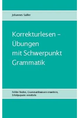 Obrázok produktu pre Korrekturlesen - Übungen mit Schwerpunkt Grammatik