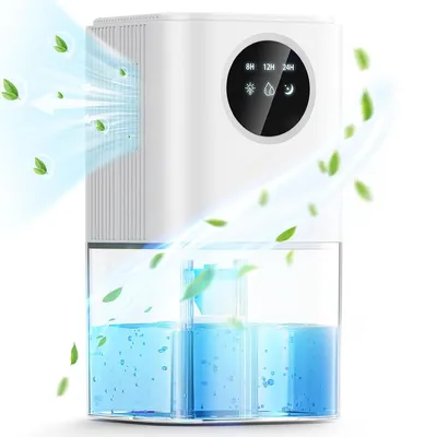 Produktbild von Elektrischer Entfeuchter 1800ml – Kompakt, Geräuscharm, mit LED-Anzeige, Automatik & Abschaltung, für Räume 10–20 m²