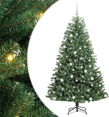 Zdjęcie produktu dla Sztuczna choinka składana z 300 diodami LED zielona 180 cm