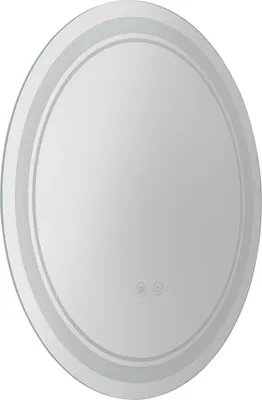 Immagine prodotto di Specchio da bagno - Specchio LED rotondo - 50 cm - Dimmerabile 3000-6000K - 3 colori della luce - Interruttore touch - Antiappannamento - Funzione memoria - Argento