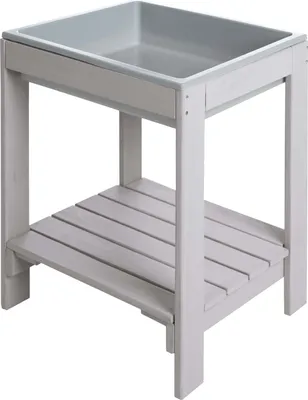 Produktbild von roba Kinder Outdoor+ Spieltisch 'Tiny', wetterfester Massivholz Sand- & Matschtisch, grau lasiert