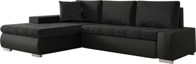 Produktbild von MIRJAN24 Ecksofa Orkan Mini, Elegante Polsterecke, Schlaffunktion und Bettkasten, Eckcouch vom Hersteller, L-Form Sofa, Beste Qualität (Soft 011 + Lawa 06)