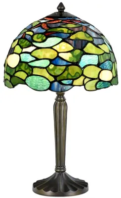 Immagine prodotto di Casa Padrino Lampada da Tavolo Tiffany Deco Lusso Multicolore 25 x H. 42 cm - Lampada da Sgabello - Lampada da Scrivania - Accessori Decorativi