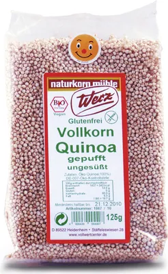 Produktbild von Werz Vollkorn-Quinoa gepufft ungesüßt  125g
