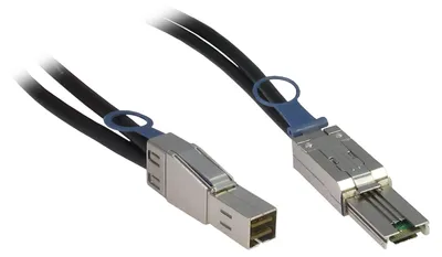 Obrázok produktu pre Inter-Tech 1m SFF 8644/SFF 8088, 1 m, SFF 8644, SFF 8088, Samec/samec, Čierna, 150 g
