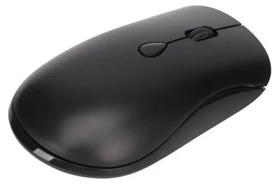 Obrázek produktu pro Bezdrátová myš 2,4 GHz, 1600 DPI, ergonomická, s dobíjecí baterií, Bluetooth 5.2, tichá myš pro kancelářské stolní počítače, černá