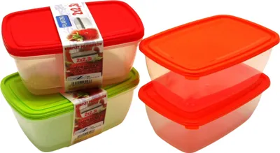 Produktbild von Gefrierdosen 2er Set 2,3 Liter - diverse Farben