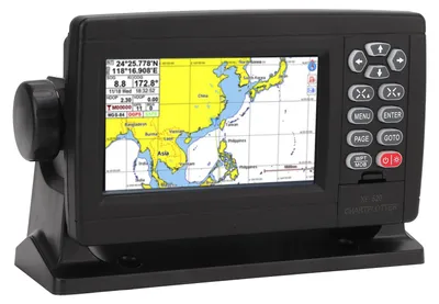 Obrázek produktu pro 5palcový námořní GPS navigátor s TFT LCD displejem, LED podsvícením, krytím IP64, napájení 12-36V, navigační lokalizátor