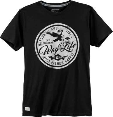 Produktbild von Redfield Übergrößen T-Shirt schwarz Vintageprint