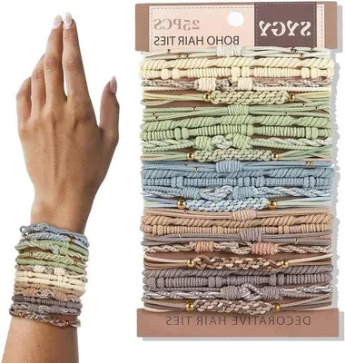Produktbild von Haarelastiekjes Boho Stil 25 Stück Frauen Mädchen
