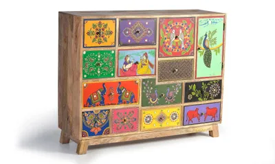 Image de Commode en bois de manguier de Fano, 90 cm x 112 cm x 36 cm, Giner y Colomer