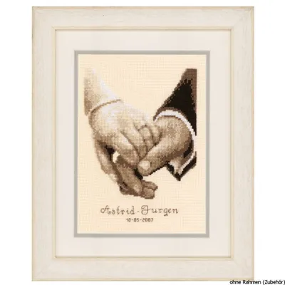 Image de Vervaco Set de bonheur au point de croix pour le mariage