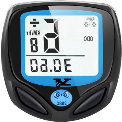 Produktbild von Fahrradcomputer – Kilometerzähler – Zur Überwachung der Fahrradnutzung – Kabellos und wasserdicht – 56 x 41 x 2 cm – Weiß