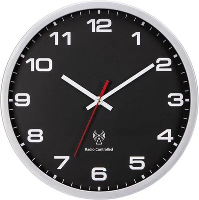 Obrázok produktu pre Rádiovo ovládané nástenné hodiny 25 cm, vintage kuchynské hodiny v modernom štýle
