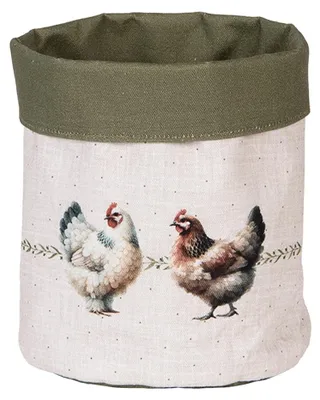 Obrázek produktu pro Košík na chléb Clayre & Eef Ø 15x16 cm Béžová bavlna