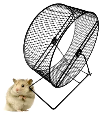 Produktbild von Geräuschloses Hamsterrad - Kleintier-Übungsrad für Hamster, Mäuse und Rennmäuse