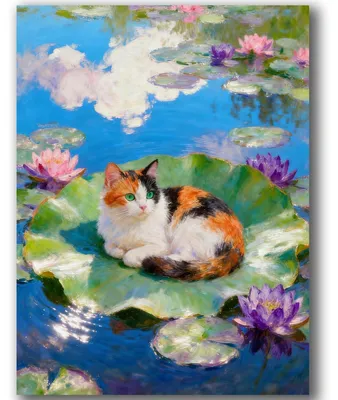 Obrázok produktu pre Sada na maľovanie podľa čísel pre dospelých a tínedžerov, formát 40x50 cm, motív: roztomilé mačky, kreatívna sada "urob si sám" s akrylovými farbami a štetcami