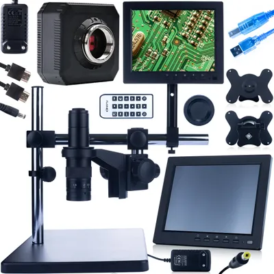 Produktbild von Digitales Mikroskop mit verstellbarem Arm Earth Pro MCEP-0.5X-PZRR + 8" Display + Halterung + Kamera Orion Pro