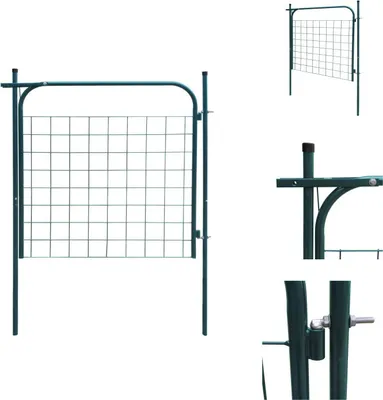 Immagine prodotto di vidaXL Cancello per recinzione da giardino 100 x 100 cm verde - Cancelli da giardino