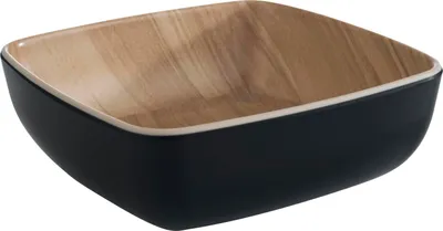Image de APS Frida Bol aspect bois/noir, contenance : 0,37 litre, longueur : 125 mm