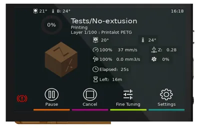 Immagine prodotto di Schermo LCD IPS da 800 x 480 per Raspberry Pi 4B e 3B, compatibile con SKR Mini E3 V3.0 e Octopus